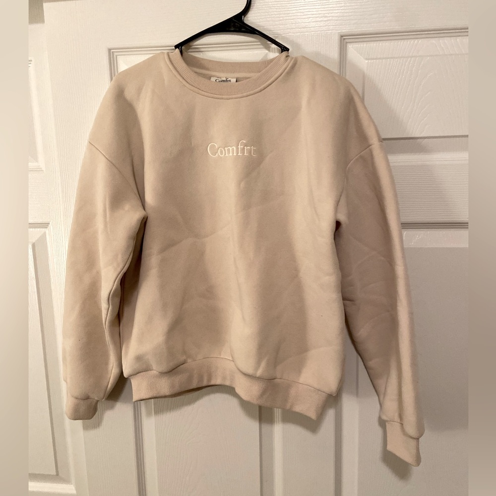 Beige Comfort Kid's Crew Sweatshirt